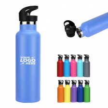 20 Oz. Portable Stainless Steel Vacuum Water Bottle with Straw Lid